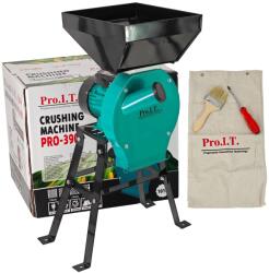 DDT Elektromos malom fémállvánnyal gabonafélékhez és gubacsokhoz (2 az 1-ben), DDT-PRO. I. T. Nagy kád, 3, 9 kw-os motor, 3000 rpm, 320 kg/h, 4 tartalék szita, 20 kalapács, bónusz táska, csavarhúzó