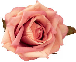  Selyemvirág fej rózsa 8cm - sötét rózsaszín