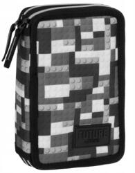 DERFORM Penar echipat cu 2 fermoare Derform BackUP DF 38, Motiv Pixel Blocks (PWDDF38) Penar