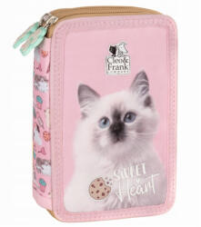 DERFORM Penar echipat cu 2 fermoare Derform Cleo&Frank PWDCF45, Motiv Sweet heart (Pisica) (PWDCF45) Penar