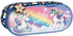 DERFORM Penar etui cu 1 fermoar si o clapa interioara Derform P1AJR16, Motiv unicorn 16 (P1AJR16) Penar