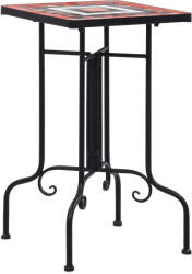 vidaXL Terrakotta és Fehér Kerámia Mozaik Kisasztal