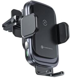 Forcell F-Grip Grand autós tartó szellőzőrácsba wireless töltéssel 15W ezüst SP111514 (SP111514)
