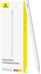 Baseus SMOOTH WRITING aktív, kapacitív érintő ceruza, mágneses töltés + póthegy, Apple Pencil kompatibilis (P80015807213-00) fehér