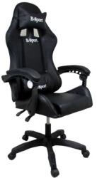 R-Sport Gamer szék deréktámasszal és masszázs funkcióval - fekete (k3)