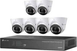 TP-Link Kit supraveghere video exterior TP-Link VIGI NK8MP-T6425-2T, 6 camere VIGI 4MP Full-Color Turret IPC + NVR, 2.8mm, IP67, 2 TB HDD (VIGI NK8MP-T6425-2T) - cel