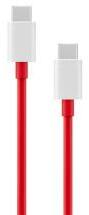 OnePlus adatkábel (Type-C - Type-C, 160W, 12A, gyorstöltő, törésgátló, 100cm) PIROS (156845)