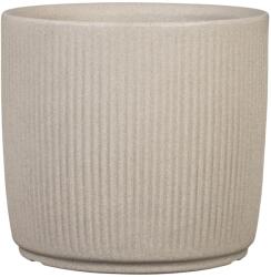 Scheurich műanyag kaspó polietilénből homok színben 40 cm átmérő 26 cm hosszú