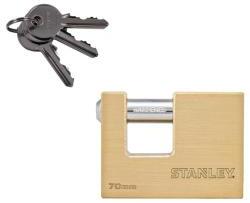Stanley S742-026 négyszögletes tömör rézlakat, 70mm (S742-026)