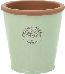  Country Garden Pottery virágcserép kerámia zöld-bézs 38 cm x 35 cm