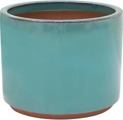  Virágcserép kerámia zöld-kék 26 cm x 26 cm x 22 cm