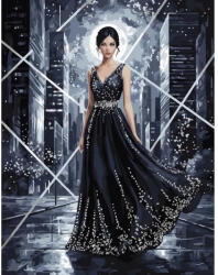 MagicArt Kit de pictură după numere MagicArt - Eleganță mistică, 40 x 50 cm (JX1377)