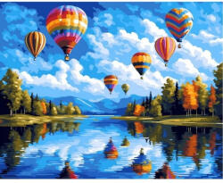MagicArt Kit de pictură după numere MagicArt - Festivalul baloanelor, 40 x 50 cm (GX48777)