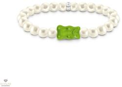 THOMAS SABO x HARIBO zöld gumimaci gyöngy karkötő 17 cm - A2154-017-6-L17