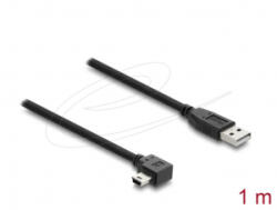 Delock USB-A 2.0 - Mini-B hajlított kábel 1m (81651) (81651)