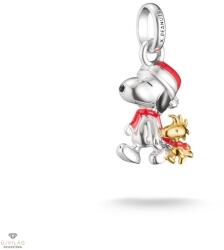 Thomas Sabo Charm Club Connect Peanuts Snoopy és Woodstock karácsonyi kiadás charm medál - CC1307-427-7