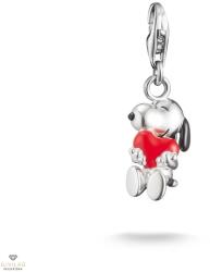 Thomas Sabo Charm Club Peanuts Snoopy piros szívvel charm - 2226-664-10
