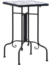 vidaXL Kék és Fehér Kerámia Mozaik Kisasztal