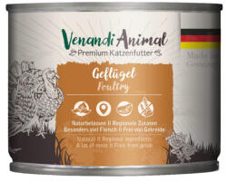  Venandi Animal 6x200 g Baromfi mix csomag Venandi Animal nedves macskaeledel