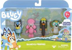  Bluey - Figure 4-Pack - Bluey & Friends Figurina