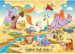 Blueback MAT Tapéta Dzsungel állatok, gyerekrajzok, 350 x 250 cm (BBIMG7086)