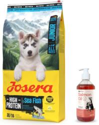 Josera JOSERA High Protein Junior Sea Fish 12, 5 kg + LAB V lazacolaj kutyáknak és macskáknak 500 ml