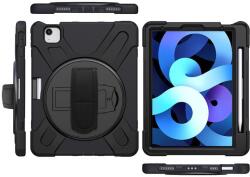 eSTUFF Austin Defender tablet tok iPad Pro 11 2024-hez, fekete, vállpánttal