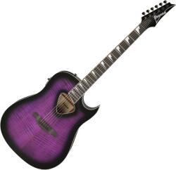 Ibanez ALT50FA-TVT Transparent Violet Sunburst Chitară electro-acustică Dreadnought