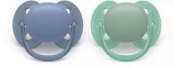Philips Philips AVENT SCF091/42 cumi Ultra soft cumi Fogszabályozó Szilikon Kék, Zöld (SCF091/42) (SCF091/42)