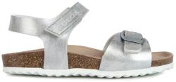 Geox Geox, Adriel tépőzáras műbőr szandál, Ezüstszín, 36 EU (J028MC000BJC1007-36)