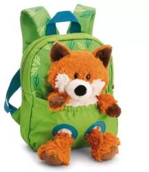 Nici Nici: Rucsac cu vulpe de pluș - verde, 25 cm (62692)
