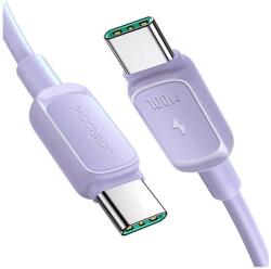 JOYROOM adatkábel, type-c - lightning, 20w, pd gyorstöltő, 120cm, törésgátló, lila (S-CL020A14 P)