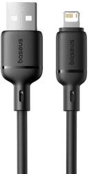 Baseus Cablu de date Baseus Silky Series, USB-A la Lightning, 2m (Negru) (P10377702113-01)