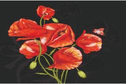 Blueback MAT Fotótapéta Pipacsok, piros és fekete2, 350 x 200 cm (BBIMG7011)