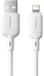 Baseus Cablu de date Baseus Silky Series, USB-A la Lightning, 2m (Alb) (P10377702213-01)