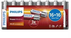 Philips Power AA Alcaline elem, 32 db-os (LR6P32FV/10)