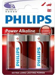 Philips LR20P2B/10 Power Alkaline D 2 buborékfólia (PL_1055099_LR20P2B10)
