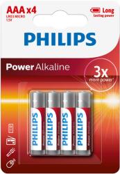 Philips LR03P4B/10 Power Alkaline AAA elem, 4 db (LR03P4B/10)