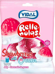 Vidal Jelly Filled Strawberries with Cream töltött eper gumicukor - 85 g