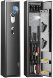 VEVOR Pisztolyszéf 5 fegyveres ujjlenyomatos fegyverszekrény gyors hozzáféréssel (ZQJBDSX5ZZWYML6AZV9)