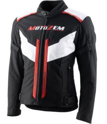 MotoZem Geacă de motocicletă pentru femei Motozem Team 2 negru-alb (MTZTEAM2BWLADY)