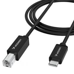 Wozinsky Cablu Imprimanta WZK WKDDY1S, USB-C - USB-B, 1m, Negru