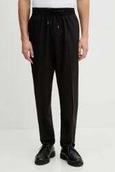 Sisley nadrág gyapjú keverékből - fekete 50