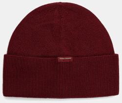 Armani Exchange sapka gyapjú keverékből - burgundia Univerzális méret