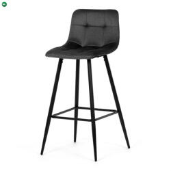 Artium Bárszék szürke szövet kárpitozással - AUB-X7015 GREY2