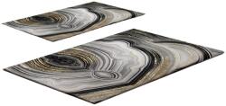Foutastic Covorașe de baie gri/aurii 2 buc. 60x100 cm CT - Foutastic Covor baie