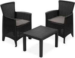 I. P. A. E-Progarden Kerti garnitúra FOREST, 3 részes, antracit színben I. P. A. E-Progarden