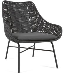 Kave Home Abeli fekete kézzel készített kültéri fotel - Kave Home