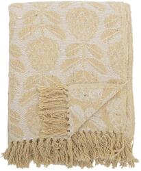 Bloomingville Sárga pamutkeverék takaró 130x155 cm Pratello - Bloomingville