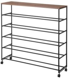 Yamazaki Fekete fém cipőtartó állvány 90, 5x87x26 cm Tower - YAMAZAKI